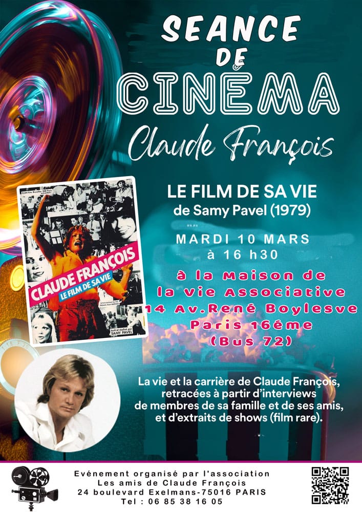 Séance Cinéma "Claude François, le film de sa vie" de Samy Pavel (1979)